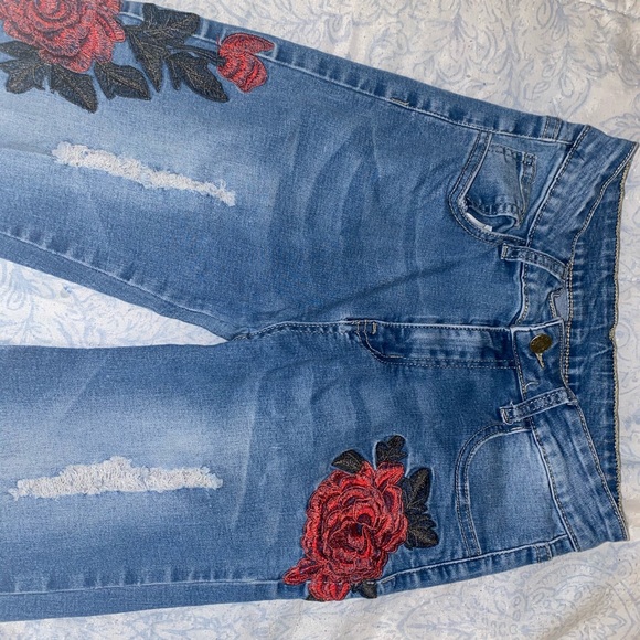 Forever 21 Denim - Denim High Waisted Destroyed Jeans